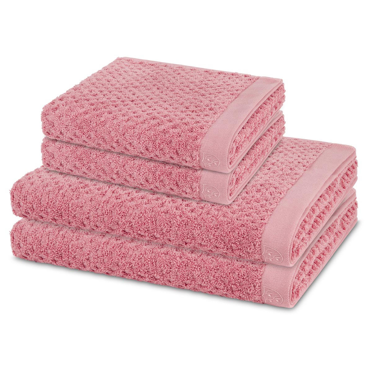 FROTTIERSET Harmony 4-teilig - Rosa, Textil (50/100cm) - Ross
