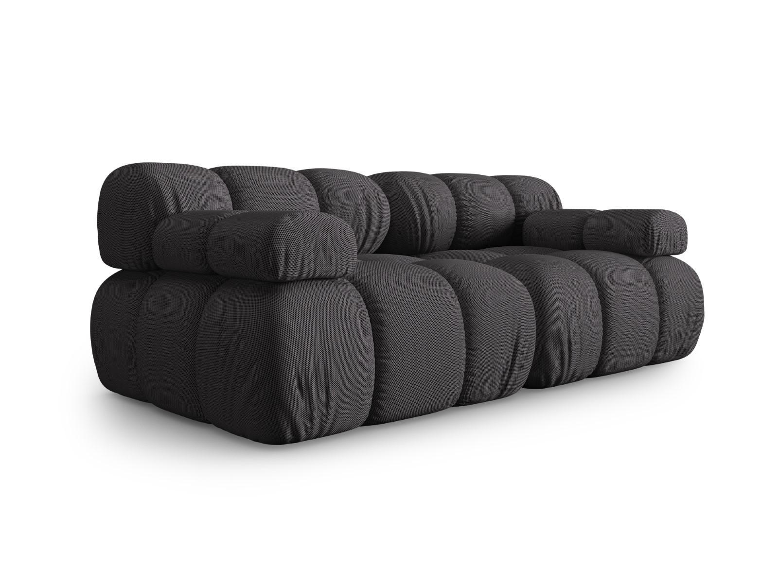 SOFA modular Bellis aus 3D-Stoff Expresso 2 Sitzplätze - Graubraun, Textil (94/70/188cm) - Micadoni