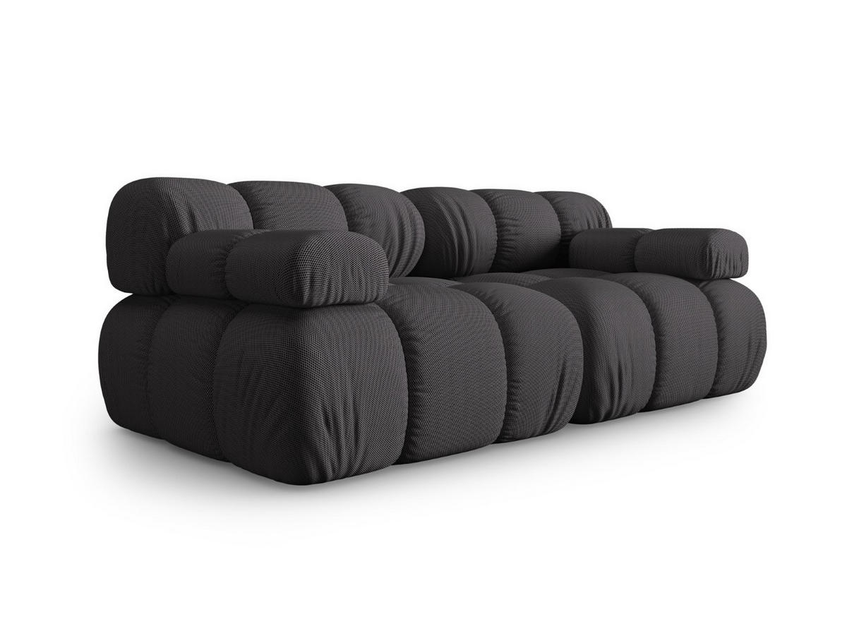 SOFA modular Bellis aus 3D-Stoff Expresso 2 Sitzplätze - Graubraun, Textil (94/70/188cm) - Micadoni