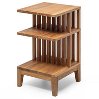 NACHTTISCH Celine, Eiche, 37,5/37,5/65 cm - Beige, Holz (37.5/65/37.5cm) - WOODEK