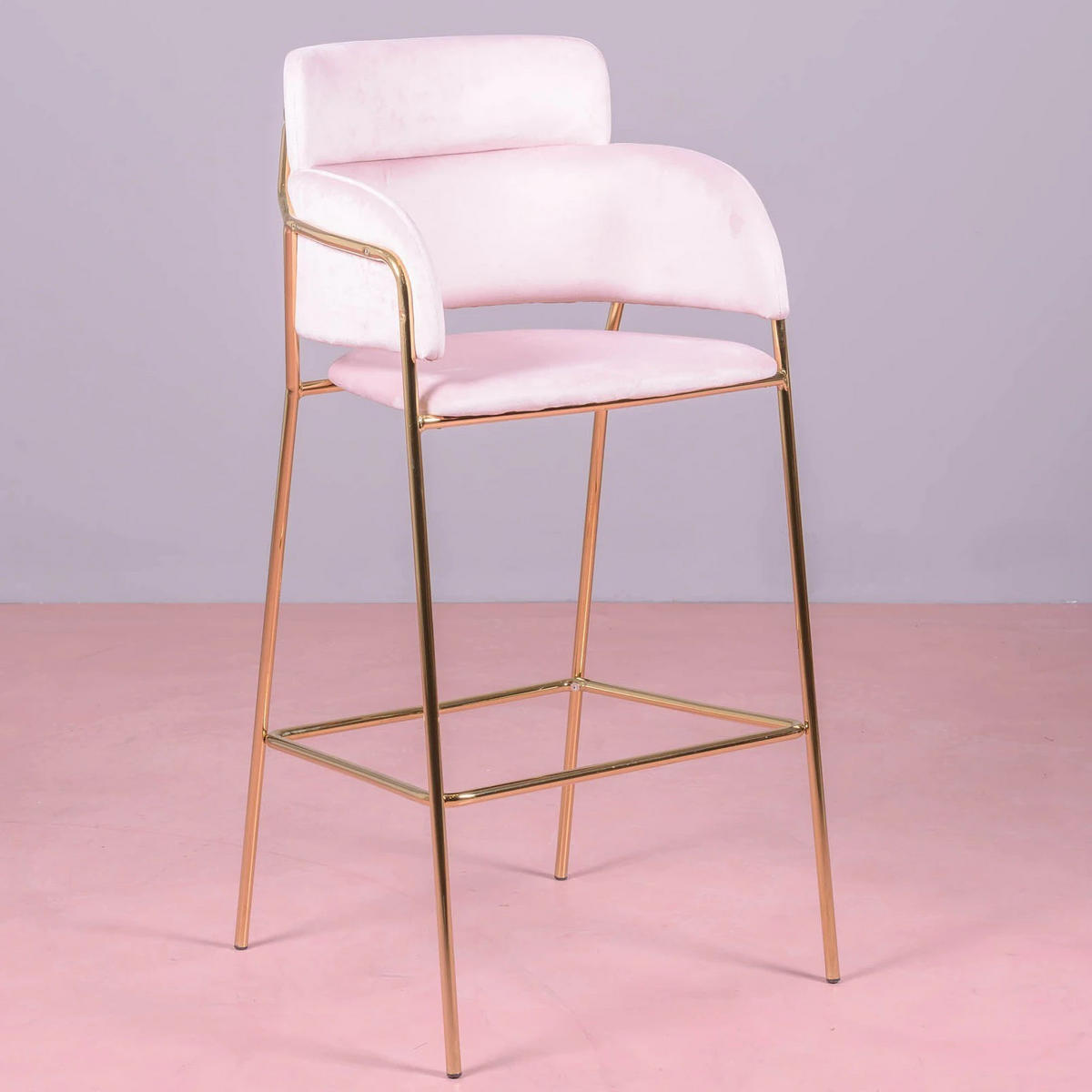 HOCKER Textil Pink - Pink, Textil (54/107/51cm) - Nest Dream