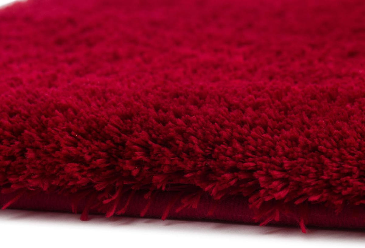 BADTEPPICH Deluxe BORDEAUX 70X120CM - Bordeaux, Textil (120/70cm)