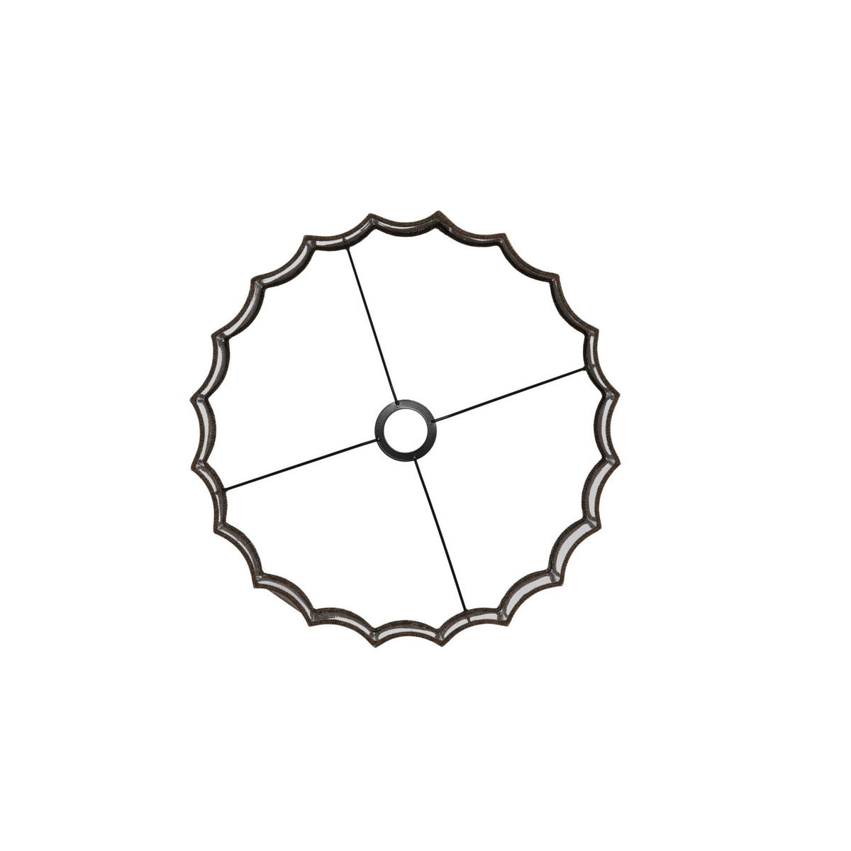 LAMPENSCHIRM Disli Braun 40/40/25 cm - Braun, Textil (40/40/25cm) - Light & Living