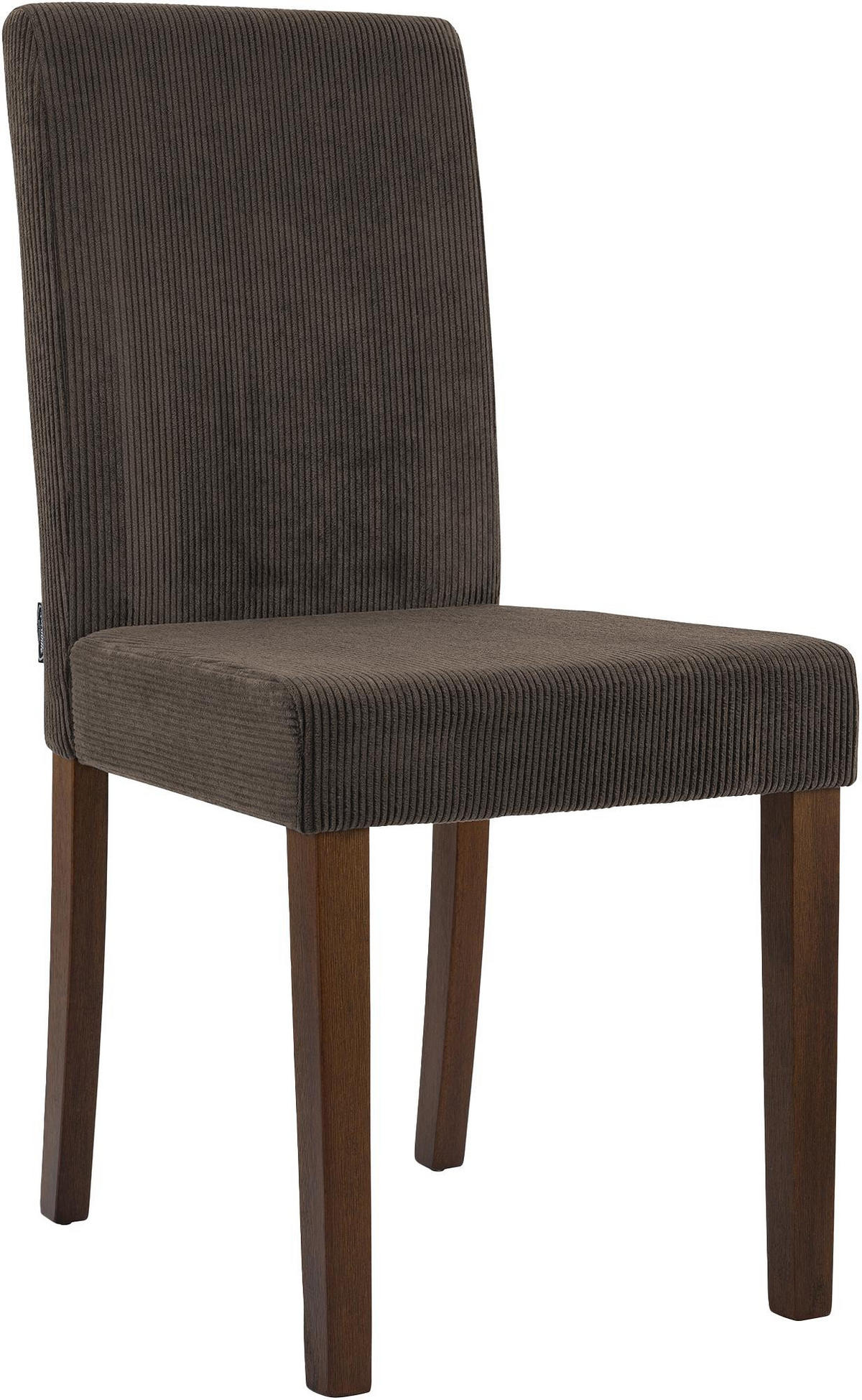 ESSZIMMERSTUHL Cord Braun - Braun, Holz/Textil (41/91/47cm) - CLP