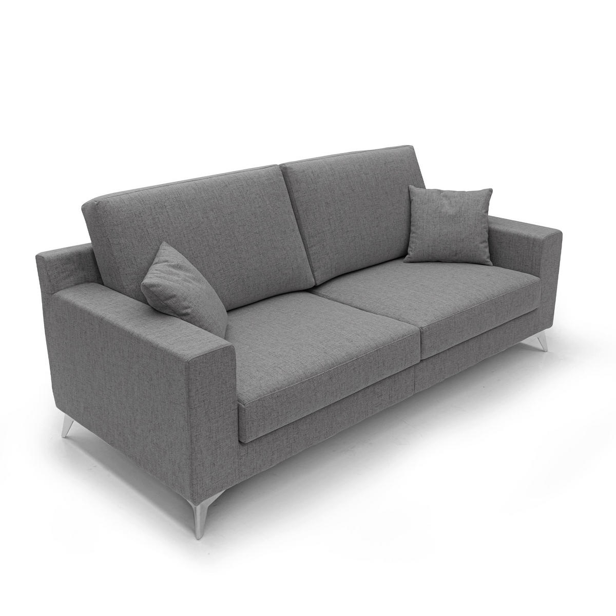 LINEARSOFA Michael - Grau, Textil (186/95/91cm) - Divani.store