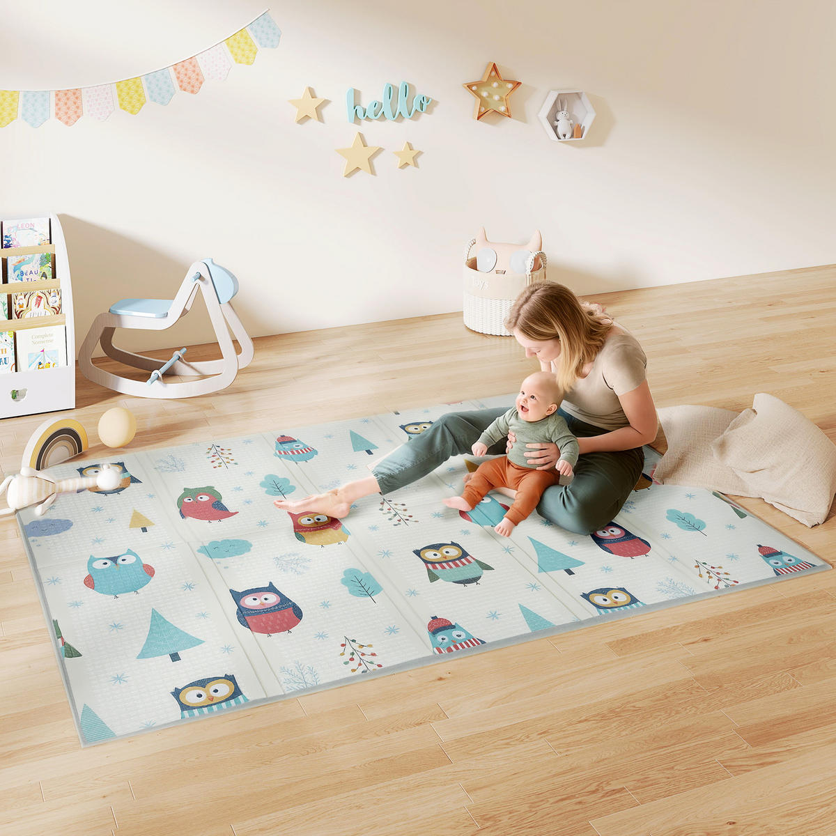 BABY-SPIELMATTE DE-10824 doppelseitig mit Rennwagenmotiven Mehrfarbig - Multicolor, Kunststoff (150/1.5/200cm) - ComfortXL