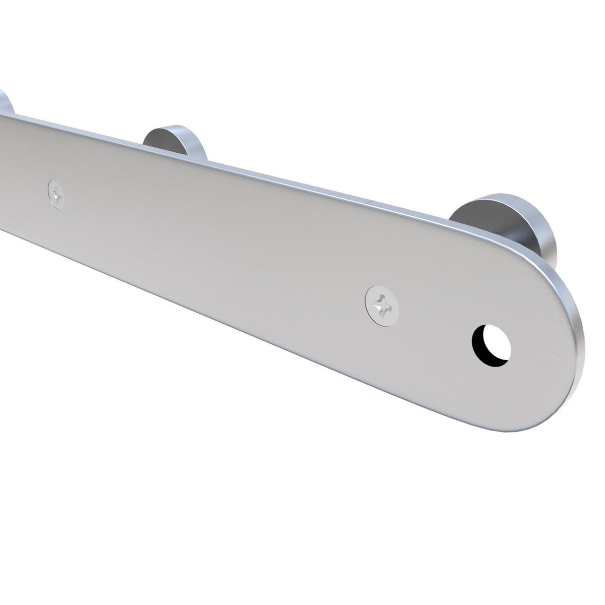 GARDEROBENLEISTE 22/2.55/2.55 cm - Silberfarben, Metall (2.55/2.55/22cm) - Intirilife