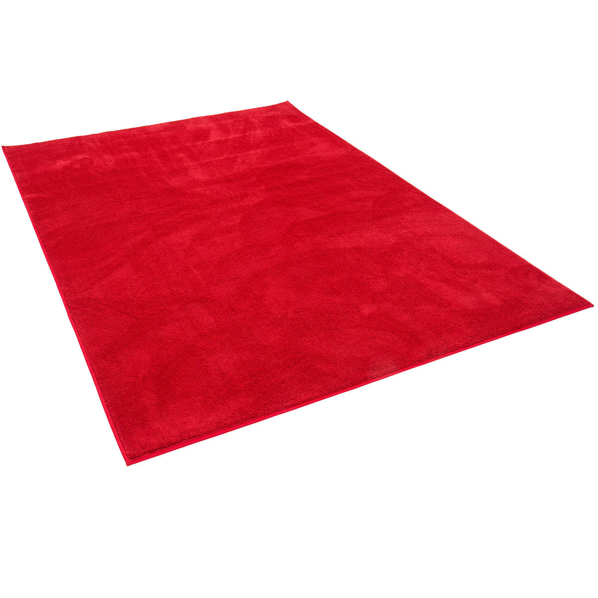 LUXUS SUPER SOFT HOCHFLOR LANGFLOR TEPPICH DELUXE - Rot, Textil (100/300cm) - Snapstyle