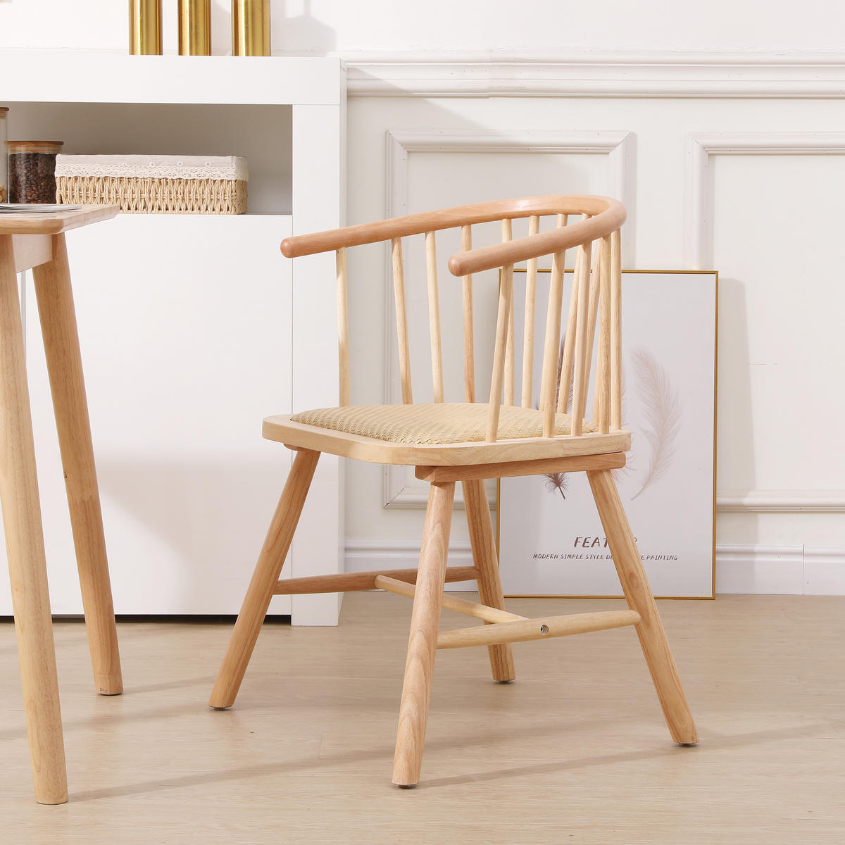 STUHL 2er-Set Holz Beige - Beige, Holz (60/69/51cm) - Nordlys