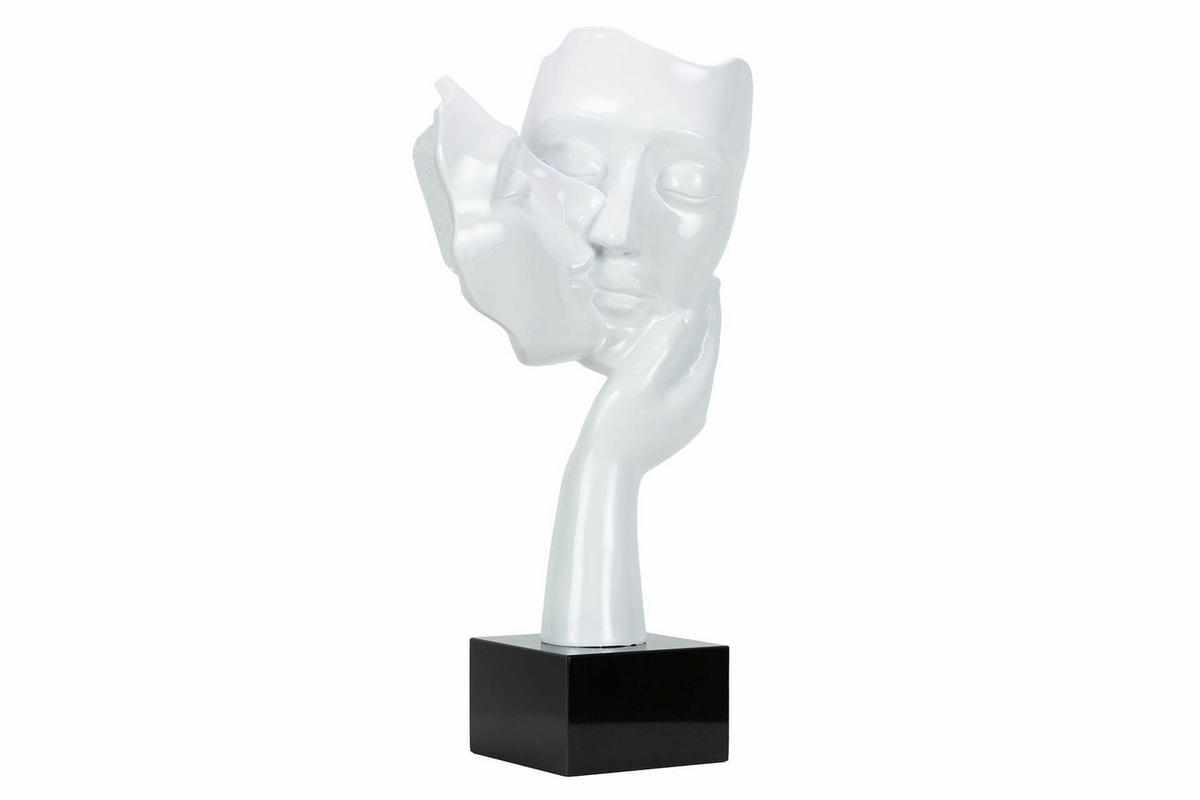 SKULPTUR Weiß 50/27 cm - Weiß, Stein (50/27/14cm) - KUNSTLOFT