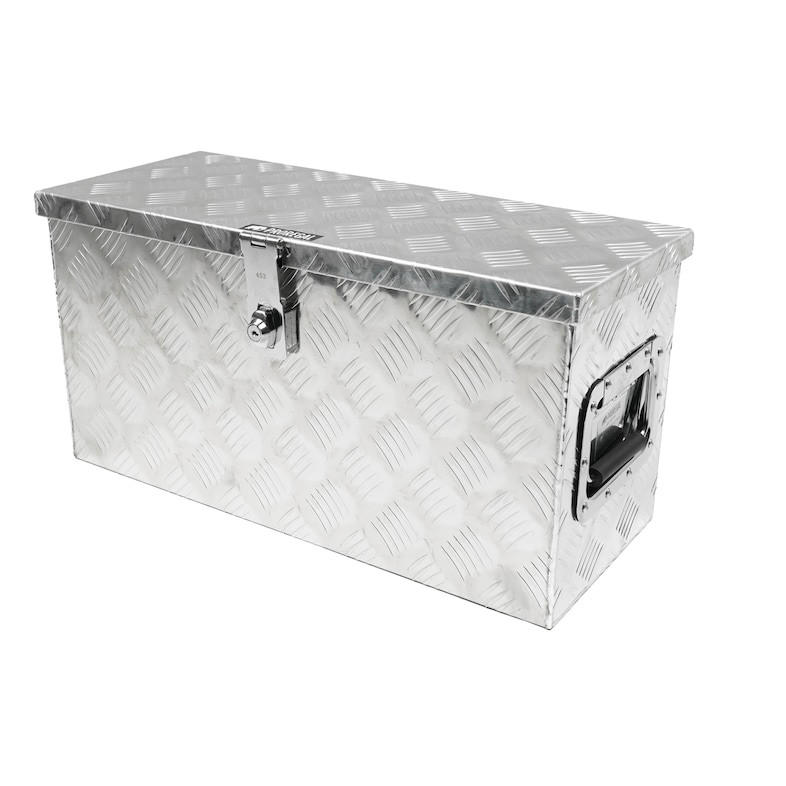 DEICHSELBOX Titan Anhängerbox 25x68x30cm Aluminium - Silberfarben, Metall (68/25/30cm) - PROREGAL