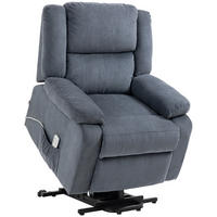 SESSEL mit Aufstehhilfe, Fernsehsessel Elektrisch, Aufstehsessel, Relaxsessel - Grau, Textil (93/105/91cm) - HOMCOM