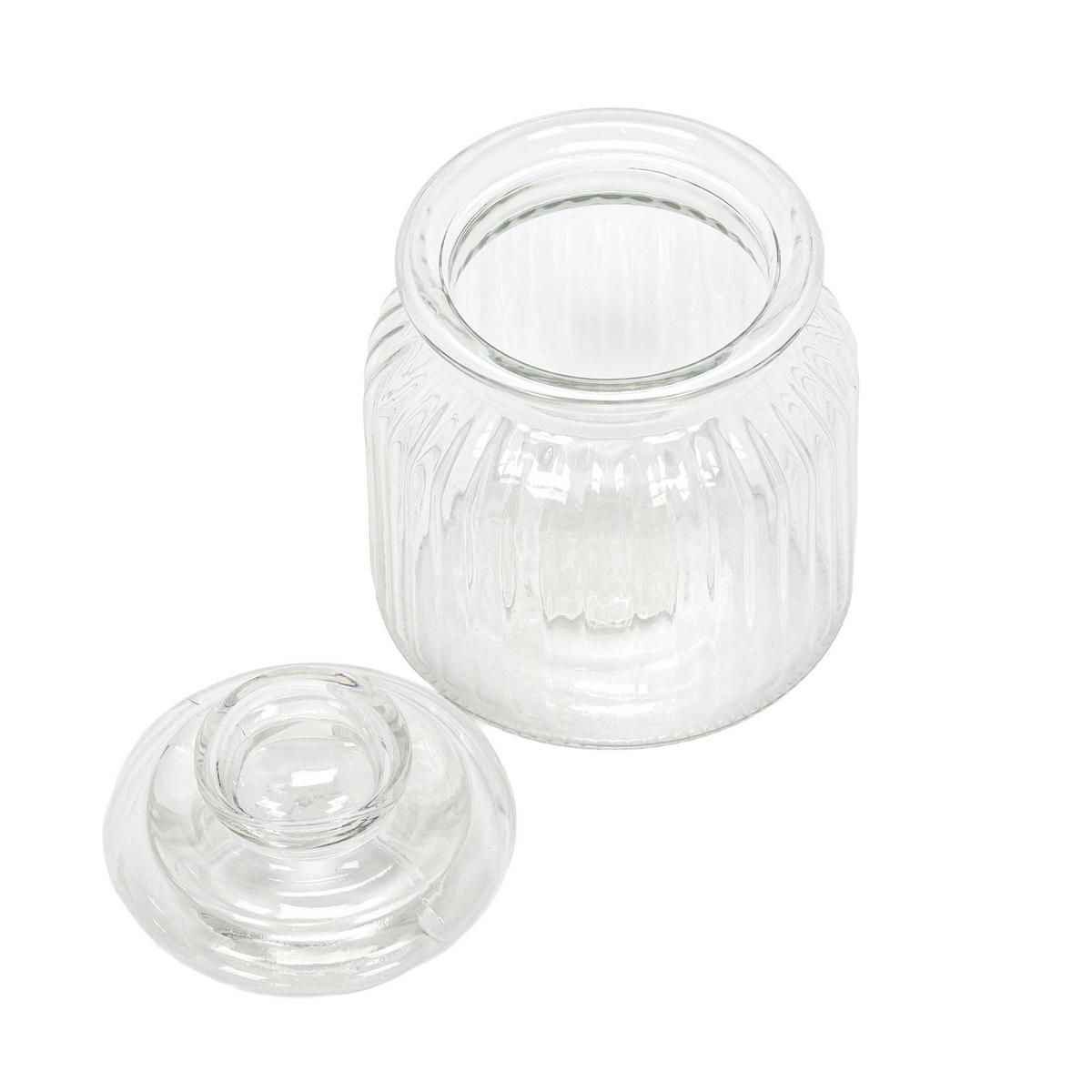 GLAS mit dicht schließendem Deckel 500 ml 10/10/14 cm - Transparent, Glas (10/14/10cm) - Excellent Houseware