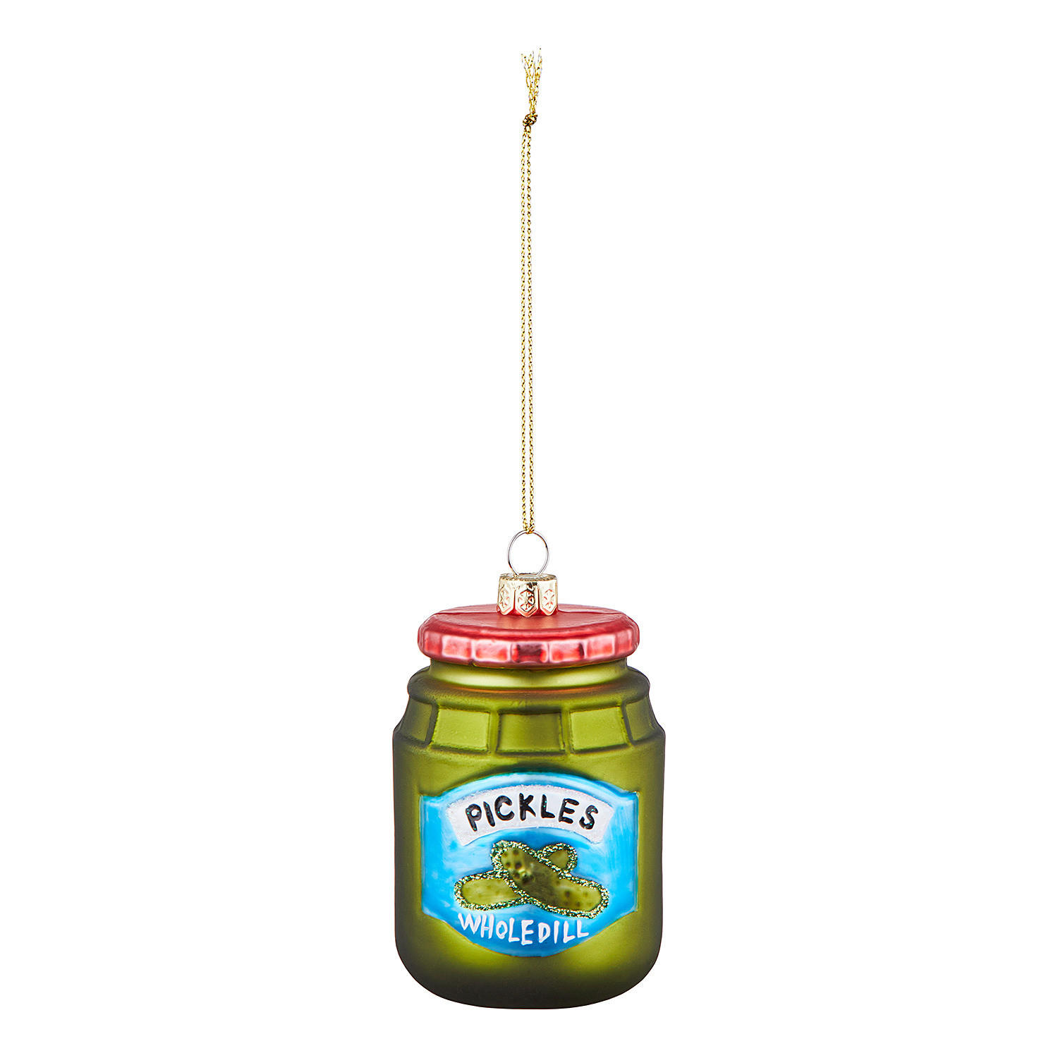 BAUMANHÄNGER Hang On Gurkenglas - Multicolor, Glas (6/8/6cm) - Butlers