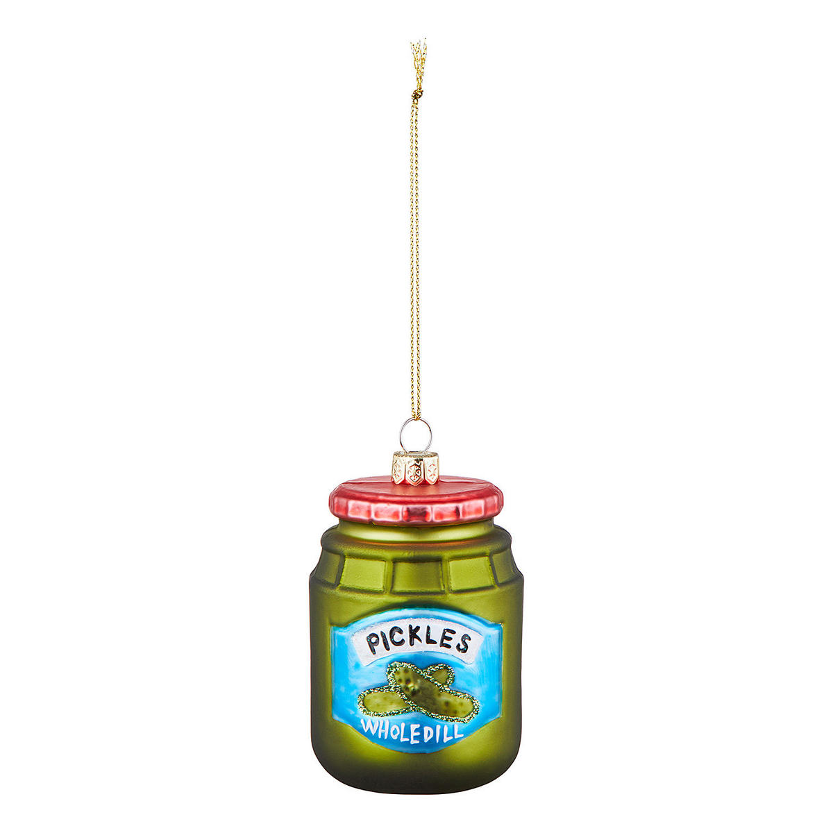 BAUMANHÄNGER Hang On Gurkenglas - Multicolor, Glas (6/8/6cm) - Butlers