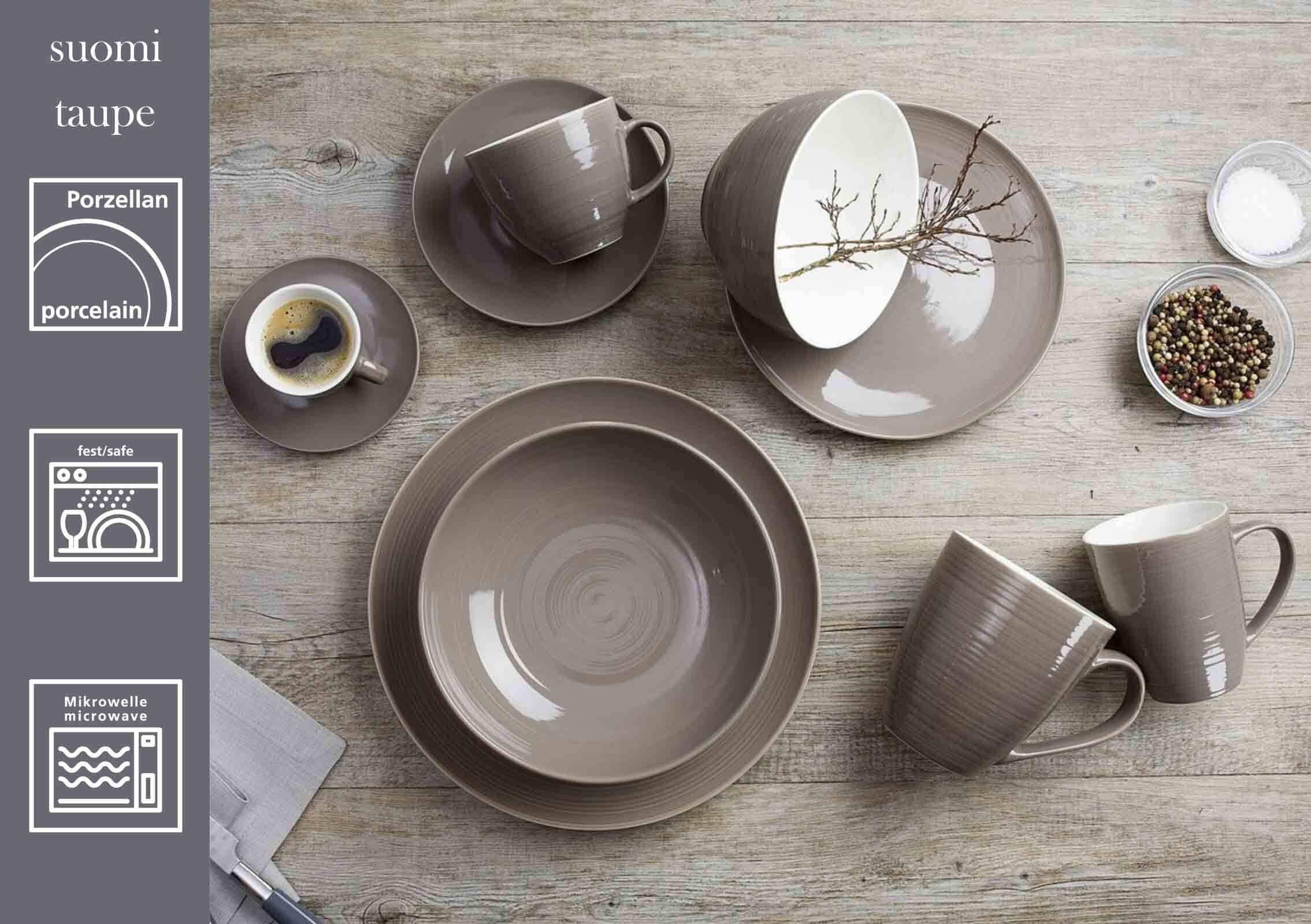 DESSERTTELLER Suomi Braun ø 20 cm 6er Set - Braun, Keramik (20cm) - Ritzenhoff Breker