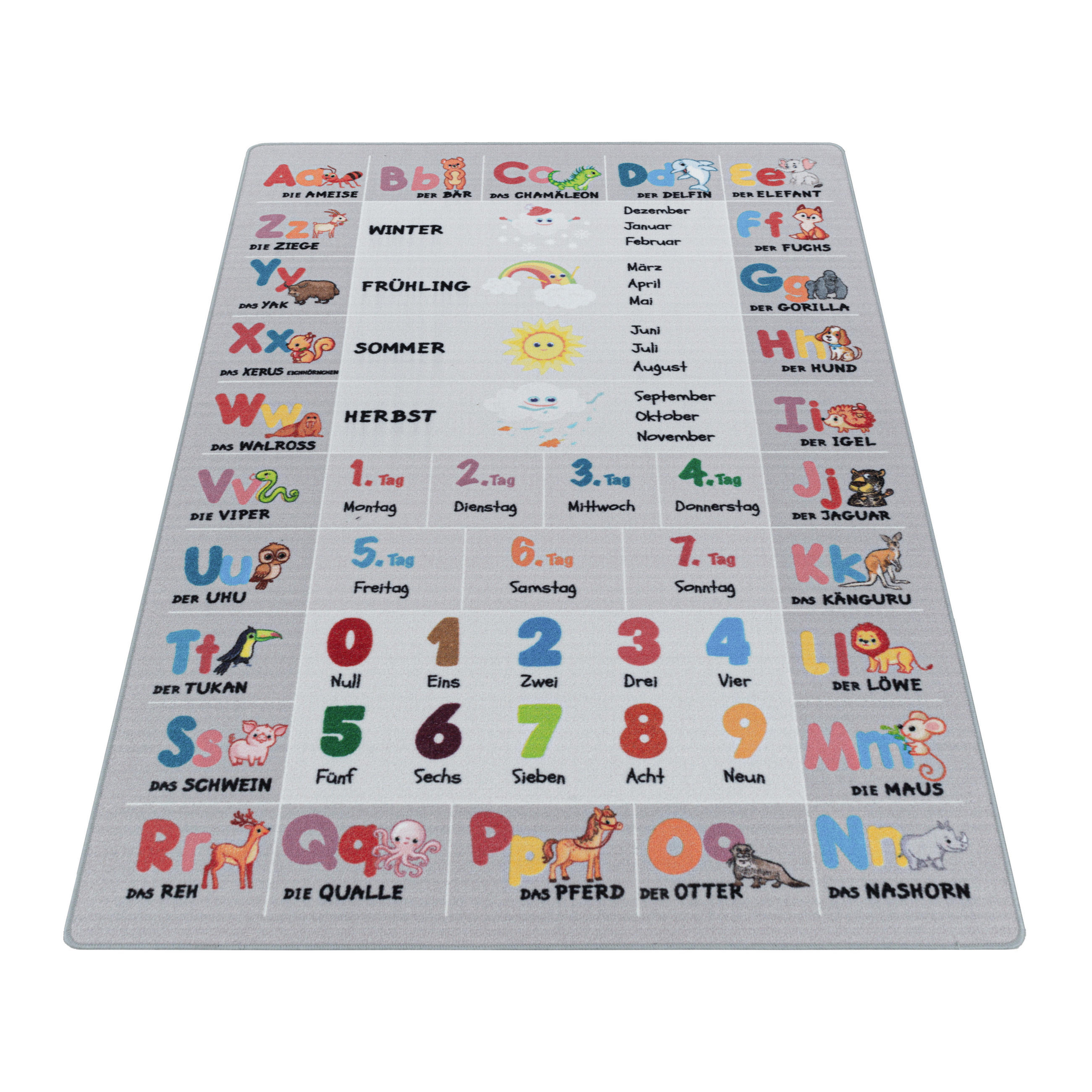 Thumbnail - Kadima Design Teppich, Grau, Textil, Tiere, Rechteckig, 80x120 cm, pflegeleicht, Teppiche & Böden, Teppiche, Teppich Kin...