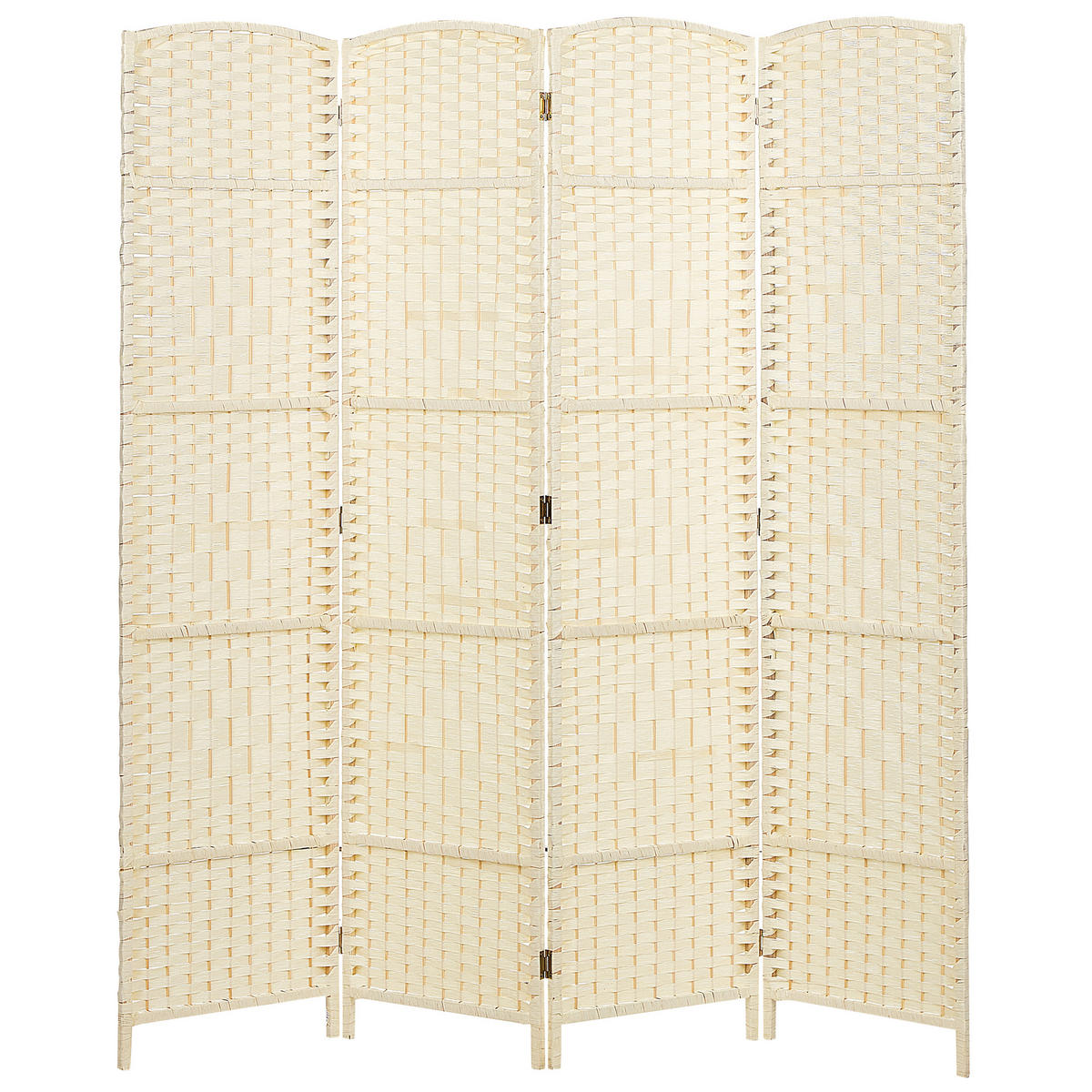 DĚLICÍ PANEL 4-dílná Světle béžový 163/170 cm Lappago - béžová, papír (163/170/2cm) - Beliani