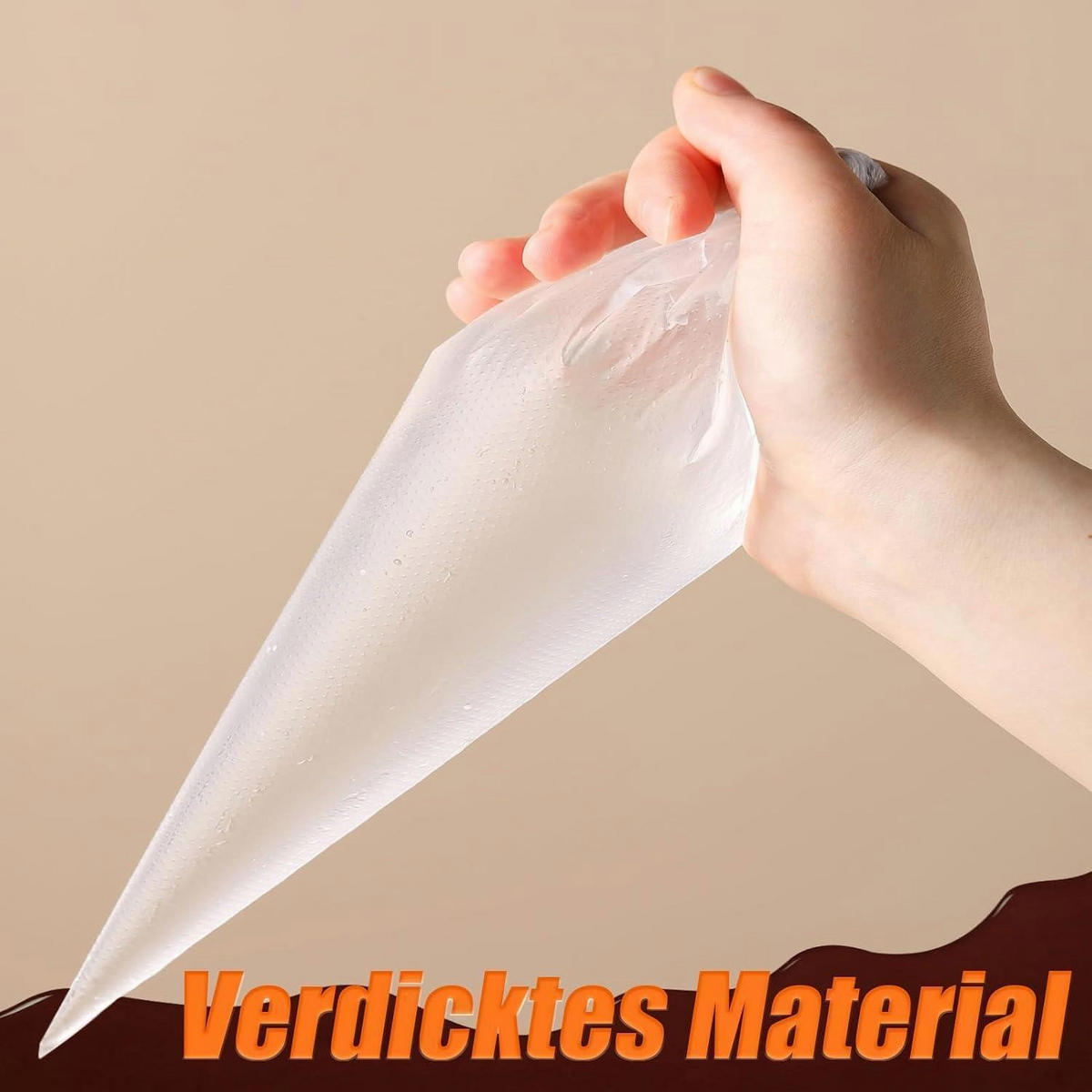 SPRITZBEUTEL Einweg 200 Stück 45,5 cm - Transparent, Kunststoff (25/1/46cm)