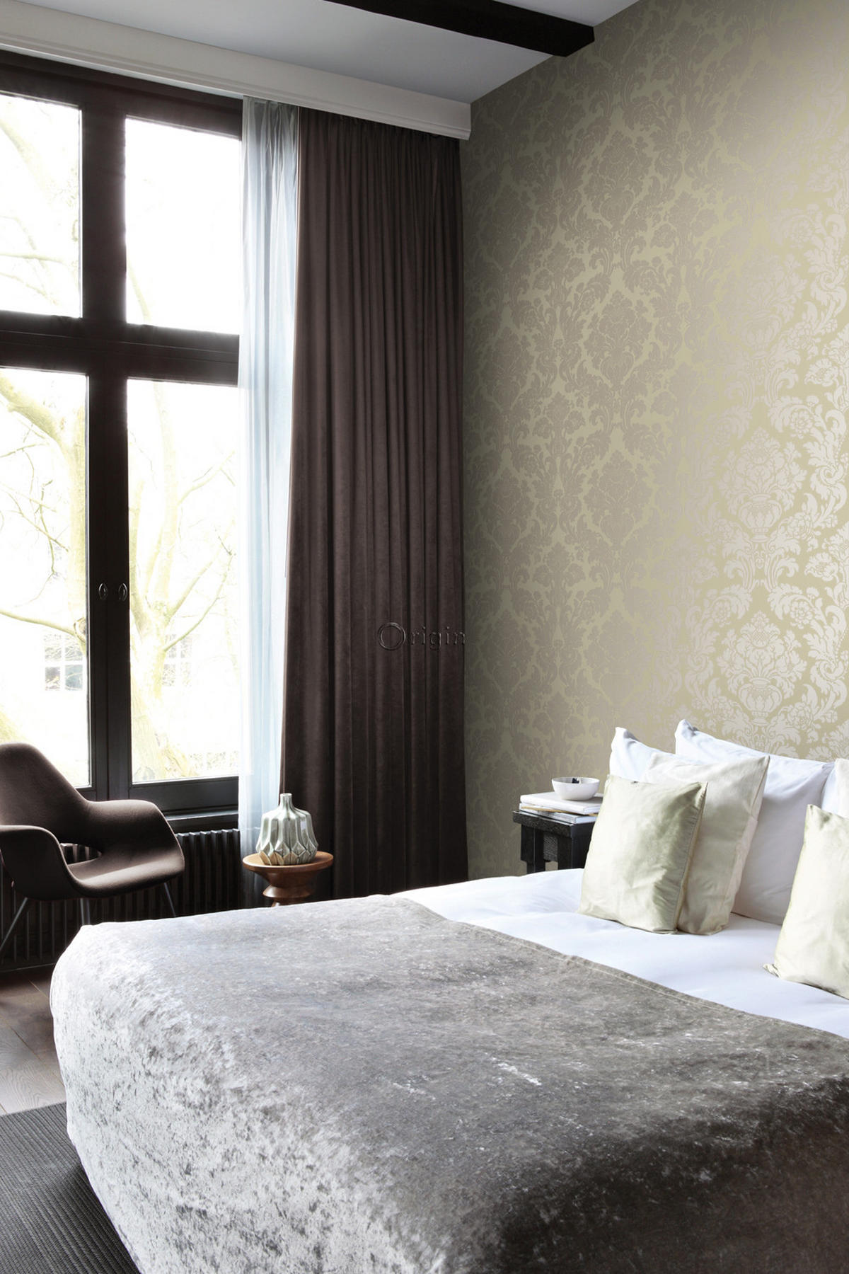 TAPETE Ornamente 53 cm x 10.05 m - Beige, Papier (53/1000cm) - Origin Wallcoverings