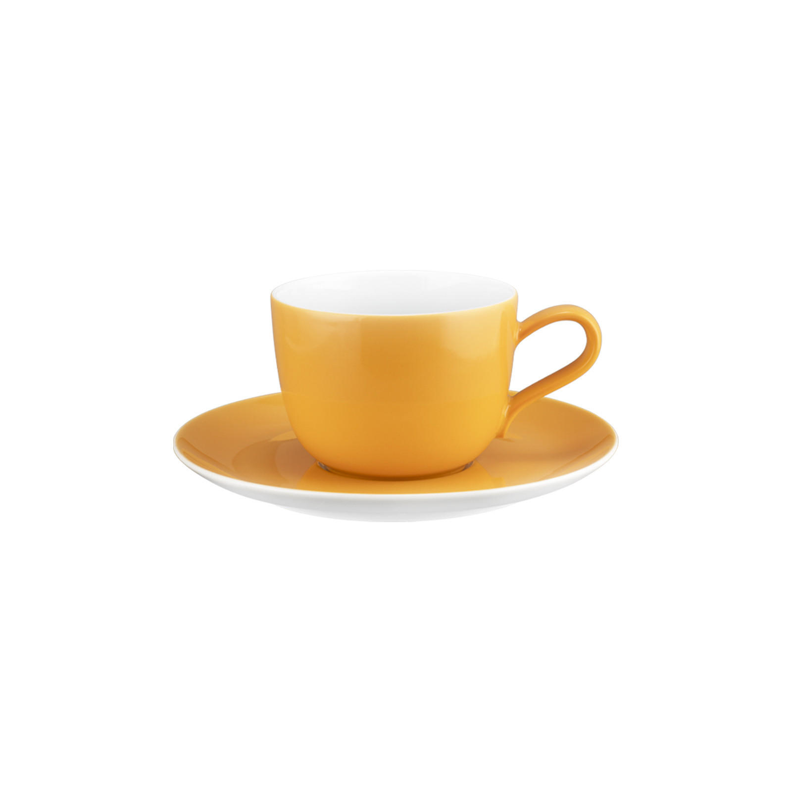 KAFFEETASSE MIT UNTERTASSE Liberty Pure Colors Mango Orange 260 ml - Orange, Keramik (0.26L) - Seltmann Weiden