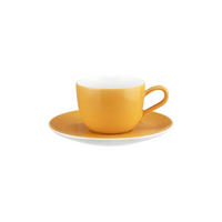 KAFFEETASSE MIT UNTERTASSE Liberty Pure Colors Mango Orange 260 ml - Orange, Keramik (0.26L) - Seltmann Weiden