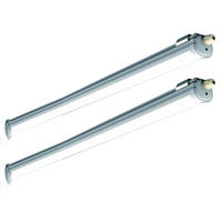 LED DECKENLEUCHTE Grau 2er Set - Grau, Kunststoff (150/6.5/5.8cm)