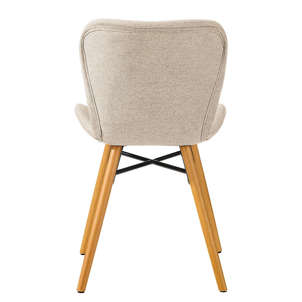 POLSTERSTUHL - Beige/Buchefarben, Textil (47/83/53cm) - home24