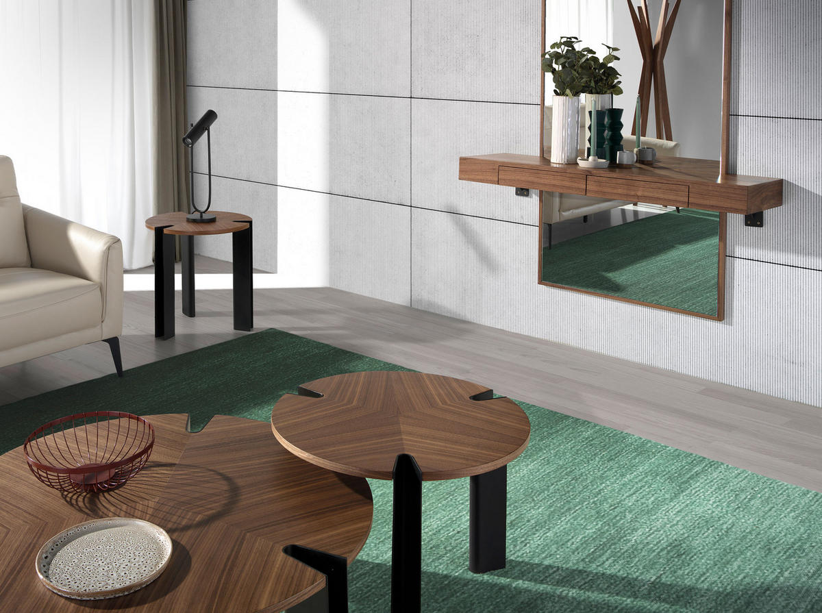 WANDSPIEGEL Wandspiegel Rechteckig Walnuss 120/35/180 cm - Walnussfarben, Holz (35/120/180cm) - ANGEL CERDA