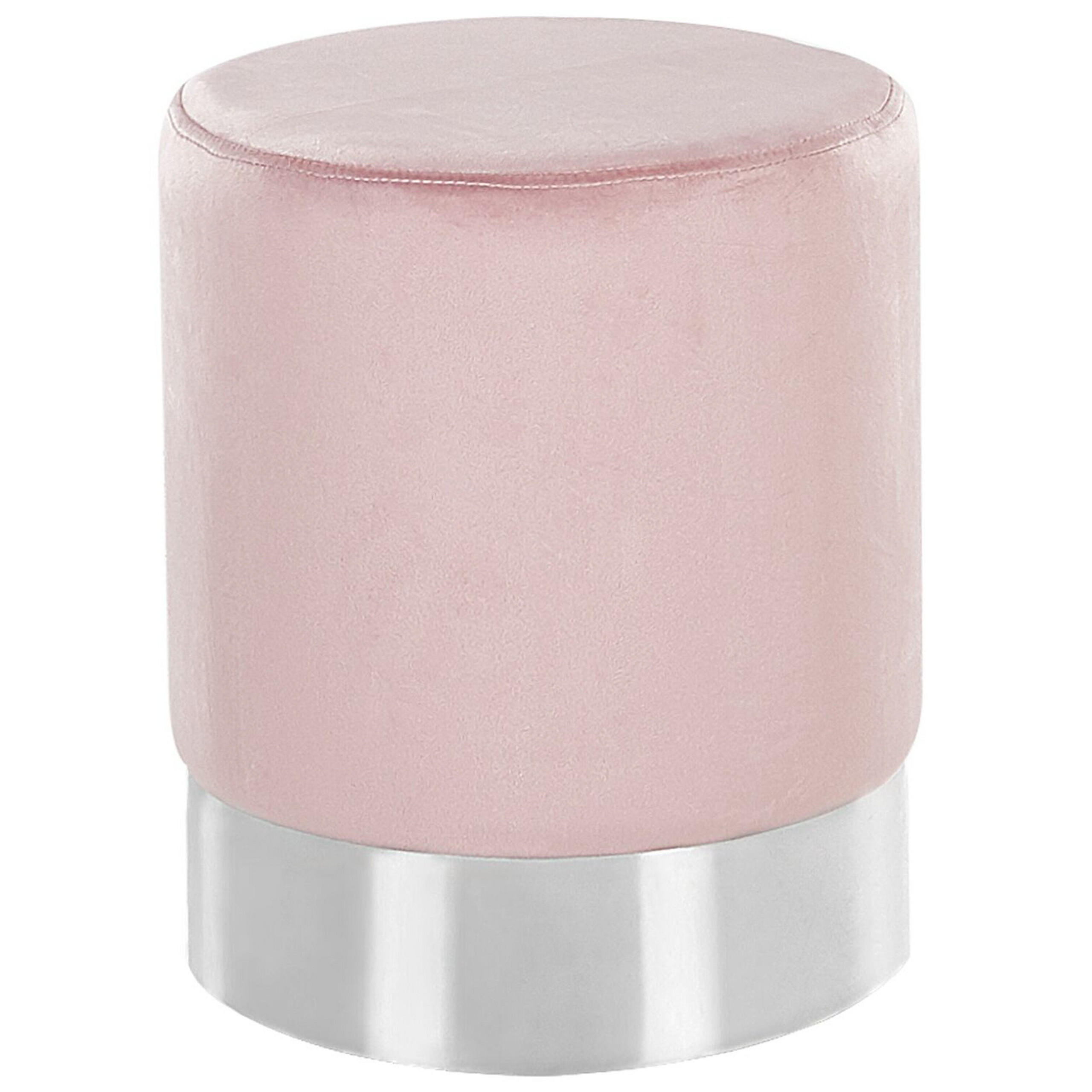 Beliani Pouf Pink 36x44x36 cm