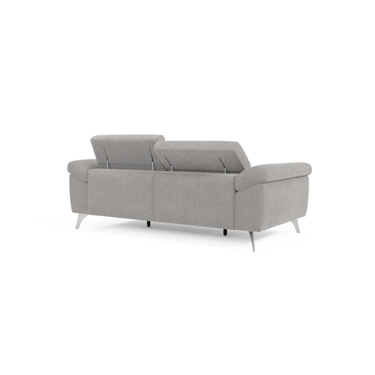 LINEARSOFA Donatello - Grau, Metall (213/76/102cm) - Divani.store