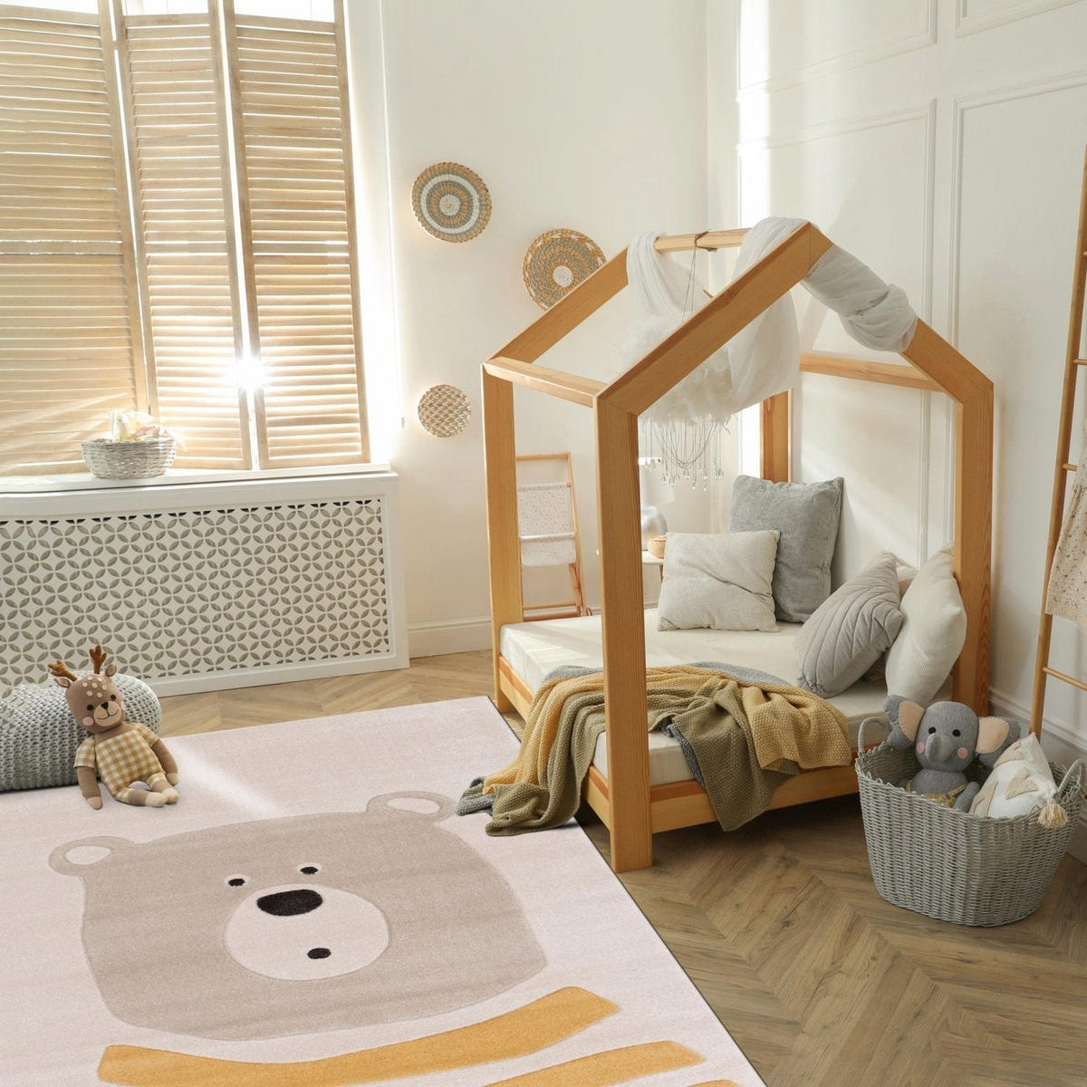 KINDERTEPPICH weich gelb - Gelb, Textil (120/170cm) - AFK Living