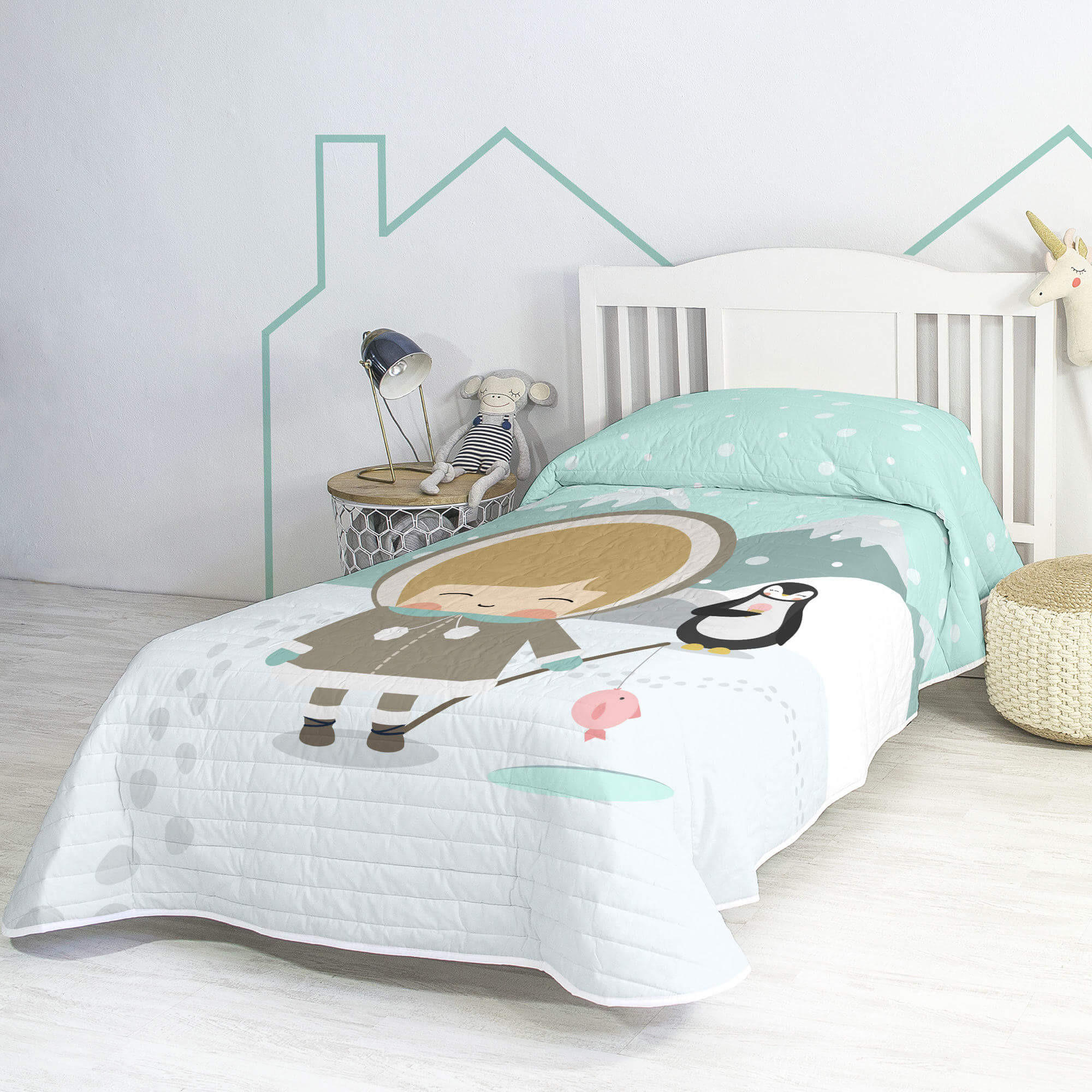 TAGESDECKE skymo day 200x260 cm (bett 105) mehrfarbig - Multicolor, Textil (200/260cm) - Happy Friday
