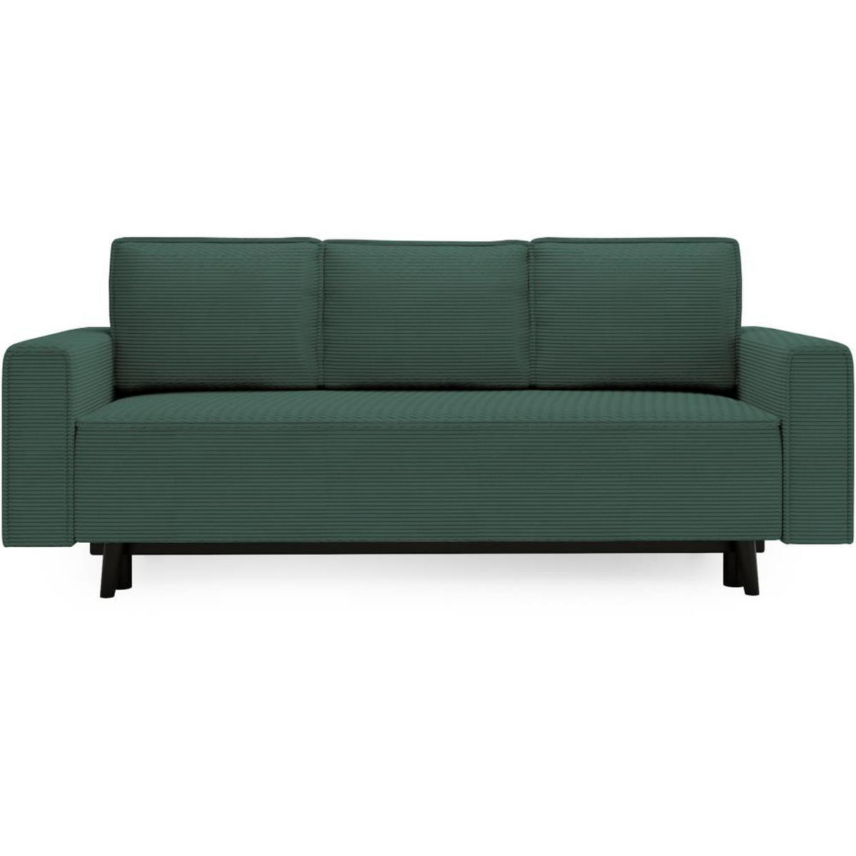 3-SITZER SOFA Monte mit Schlaffunktion grün - Grün, Textil (225/73/95cm) - Beautysofa