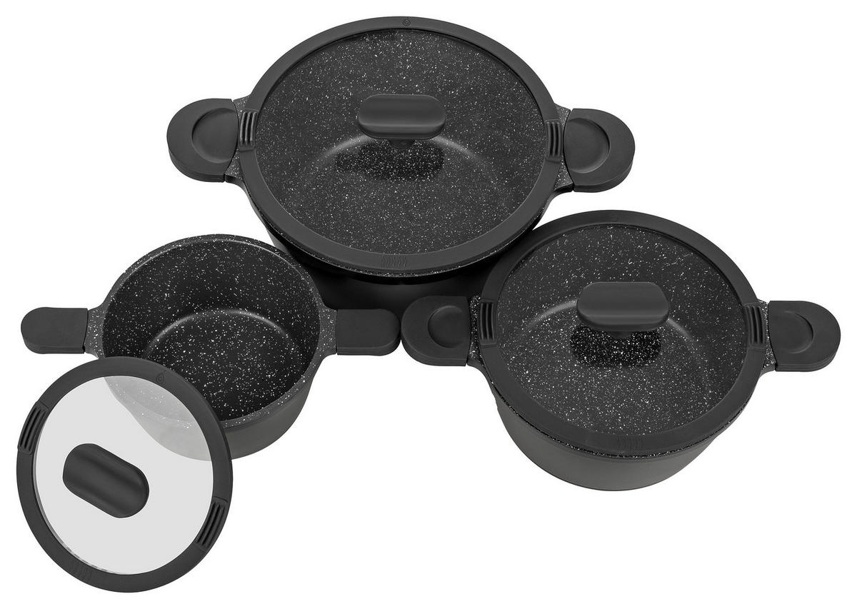 TOPFSET Happiness blackline - Schwarz, Metall - Mulex