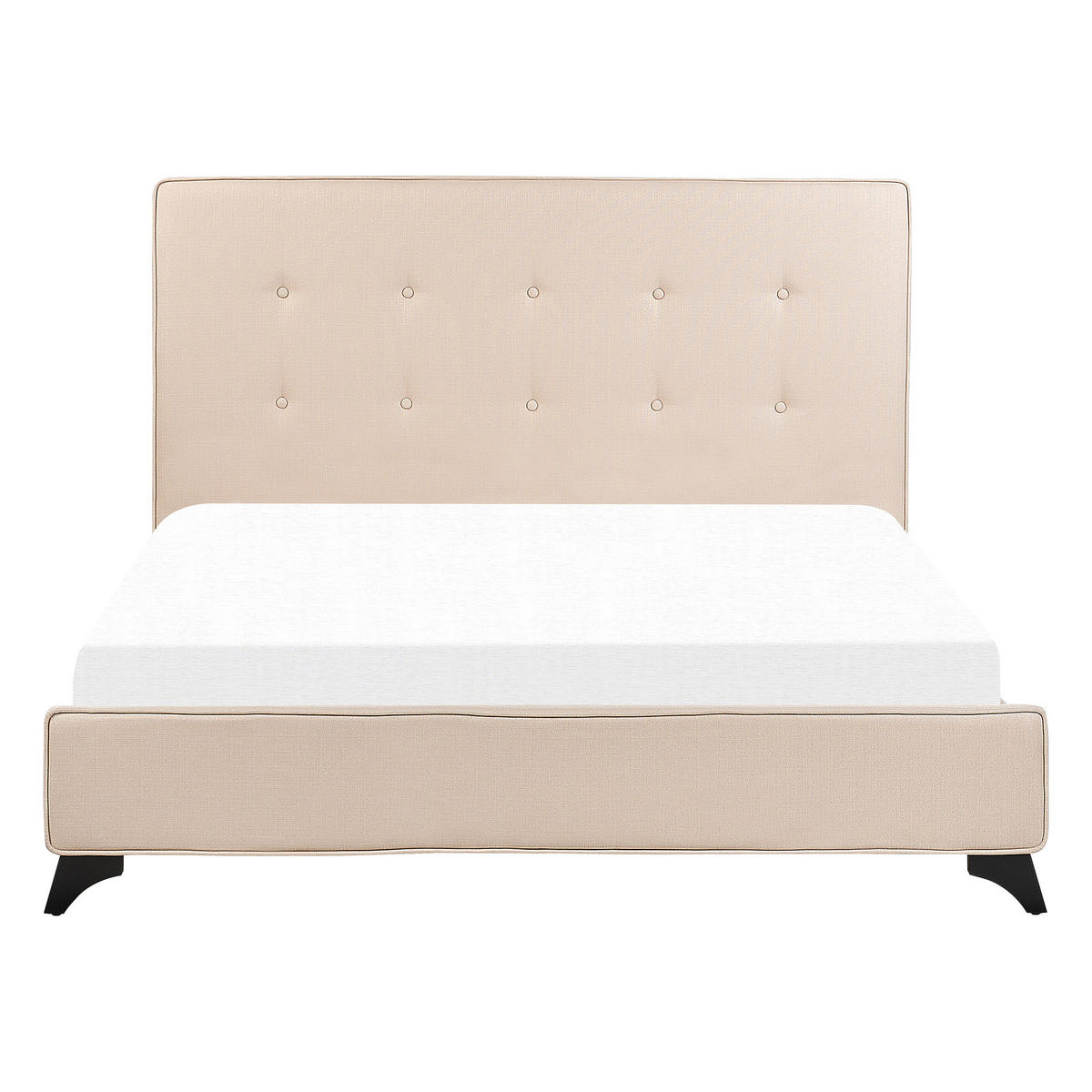 POLSTERBETT 140/200 cm Beige Ambassador - Beige, Textil (140/200cm) - Beliani
