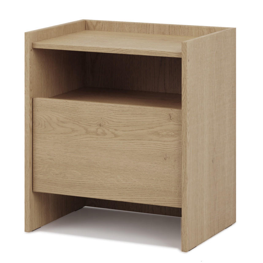 NACHTTISCH Juni mit 1 Schublade, 50 cm, eiche Cremona - Eichefarben, Holzwerkstoff (53/60/38cm) - Beautysofa