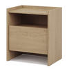 NACHTTISCH Juni mit 1 Schublade, 50 cm, eiche Cremona - Eichefarben, Holzwerkstoff (53/60/38cm) - Beautysofa
