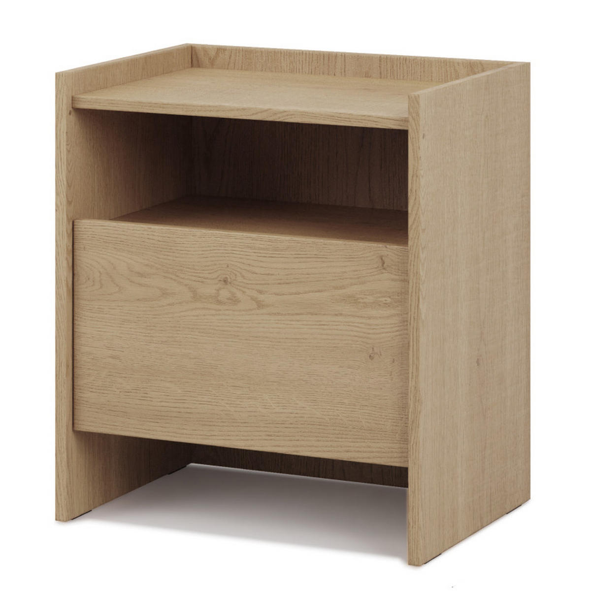 NACHTTISCH Juni mit 1 Schublade, 50 cm, eiche Cremona - Eichefarben, Holzwerkstoff (53/60/38cm) - Beautysofa