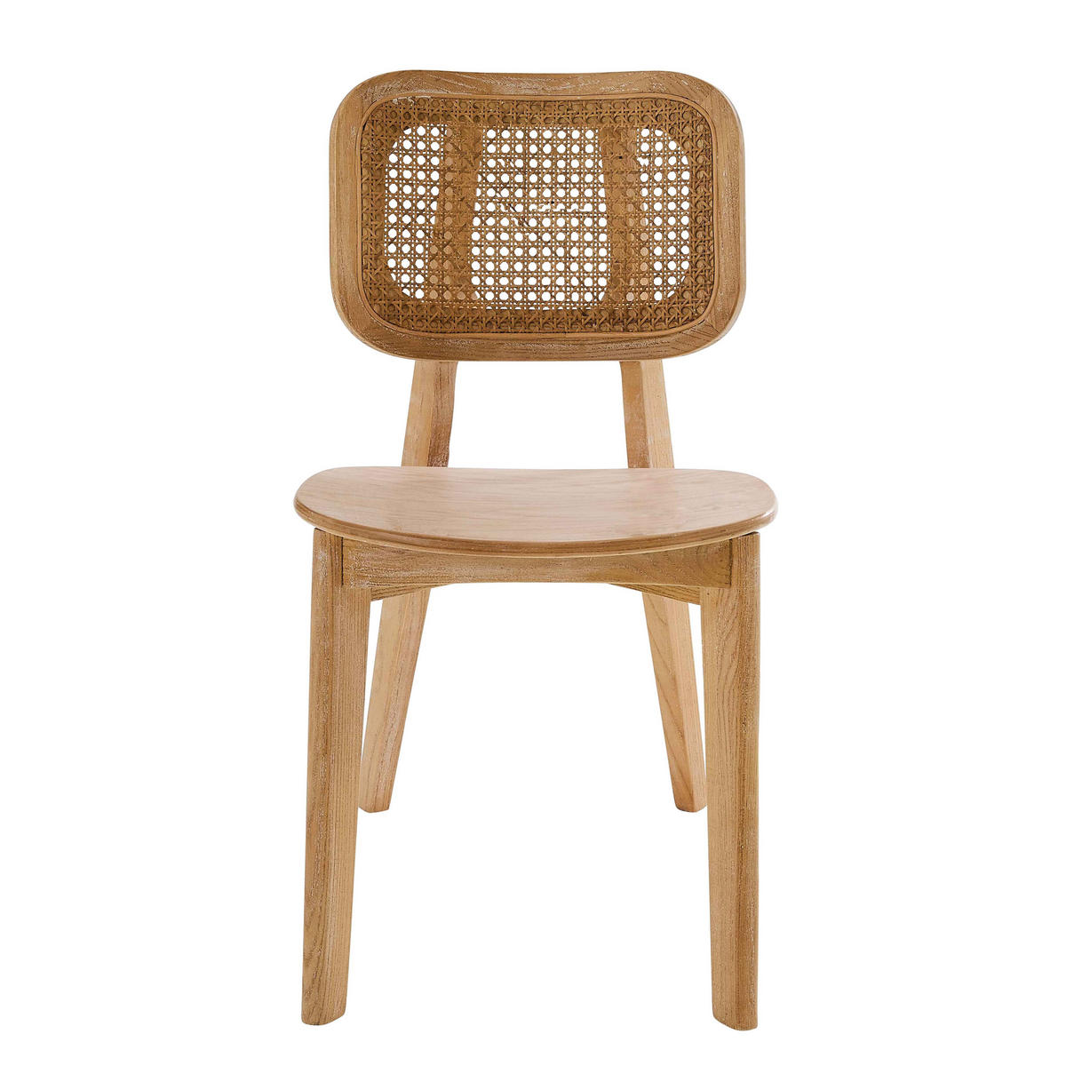 STÜHLE 2-tlg., Holz - Eichefarben, Holz (45/78/42cm) - Oviala