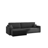 SCHLAFSOFA Carlos, Ecksofa L-Form mit schlaffunktion und bettkasten Stoff Poso Graphit Rechts - Graphitfarben, Holz (250/83/142cm) - Kaiser Möbel