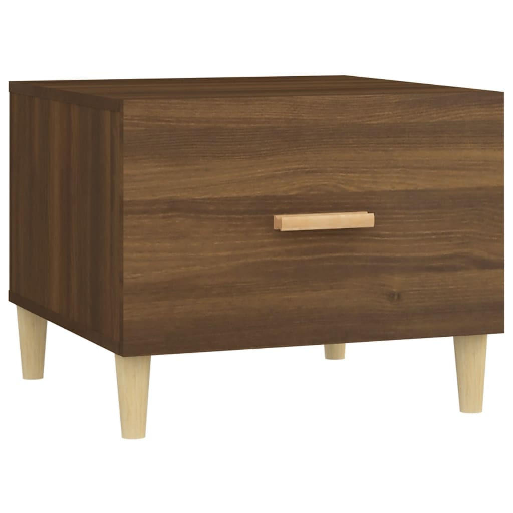 COUCHTISCH Braun Eiche 50x50x40 cm Holzwerkstoff - Braun, Holzwerkstoff (50/50/40cm) - furnicato