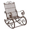 SCHAUKELSTUHL Geraldton - Braun, Metall (59/92/90cm) - [en.casa]