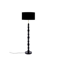 STEHLAMPE Totem Schwarz - Schwarz, Metall (46/46/148cm) - Zuiver
