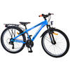 KINDERFAHRRAD Cross - Jungen - 2 Handbremsen - 18 Gänge - 24 Zoll - Blau - Blau, Metall (70cm) - TPFSports