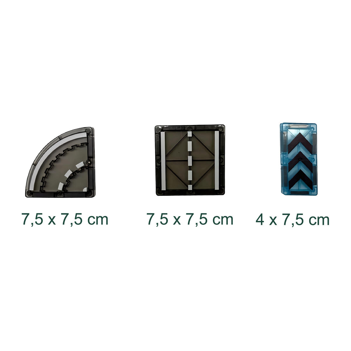 MAGNETBAUSTEINE-SET - Schwarz, Kunststoff/Metall (7.5/7.5cm) - Relaxdays