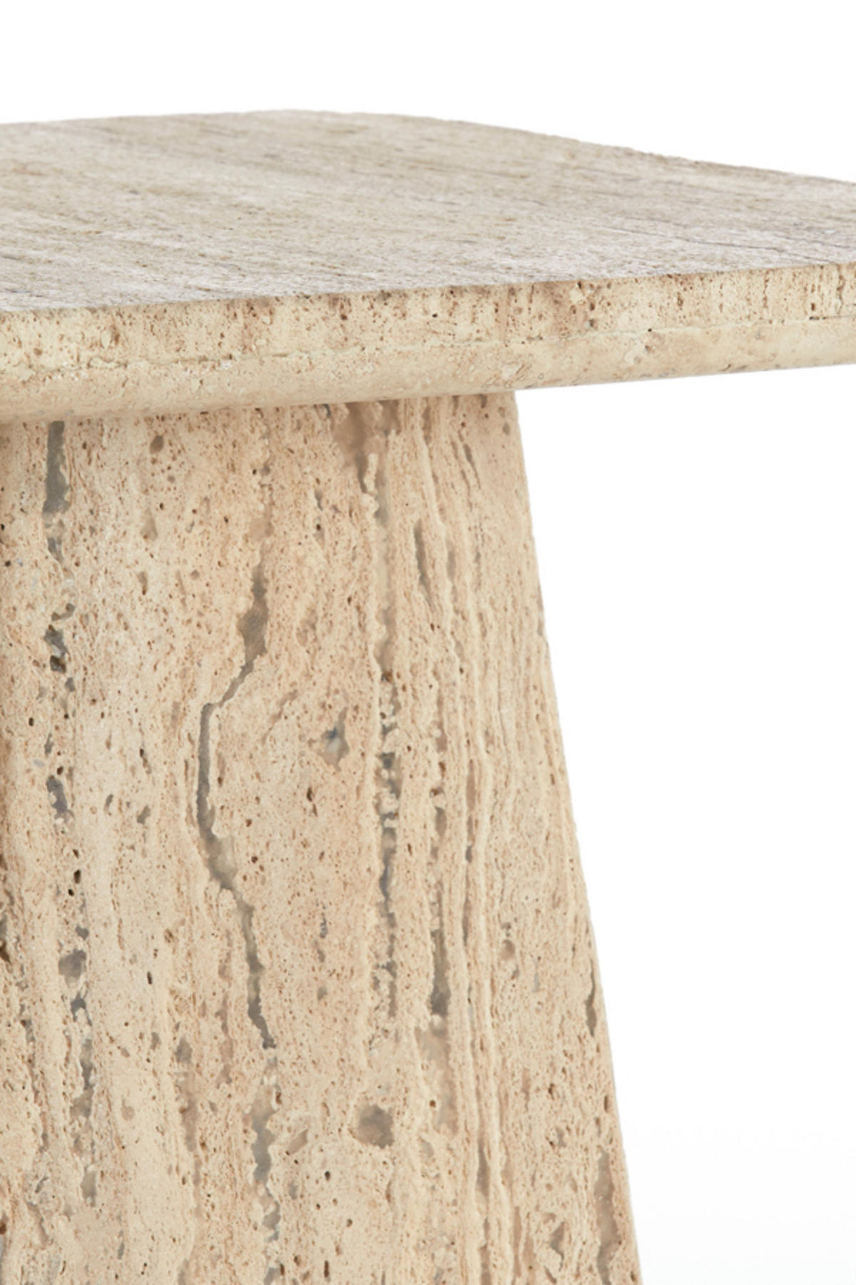 BEISTELLTISCH Kepami Braun 45/45/42 cm - Braun, Stein (45/45/42cm) - Light & Living