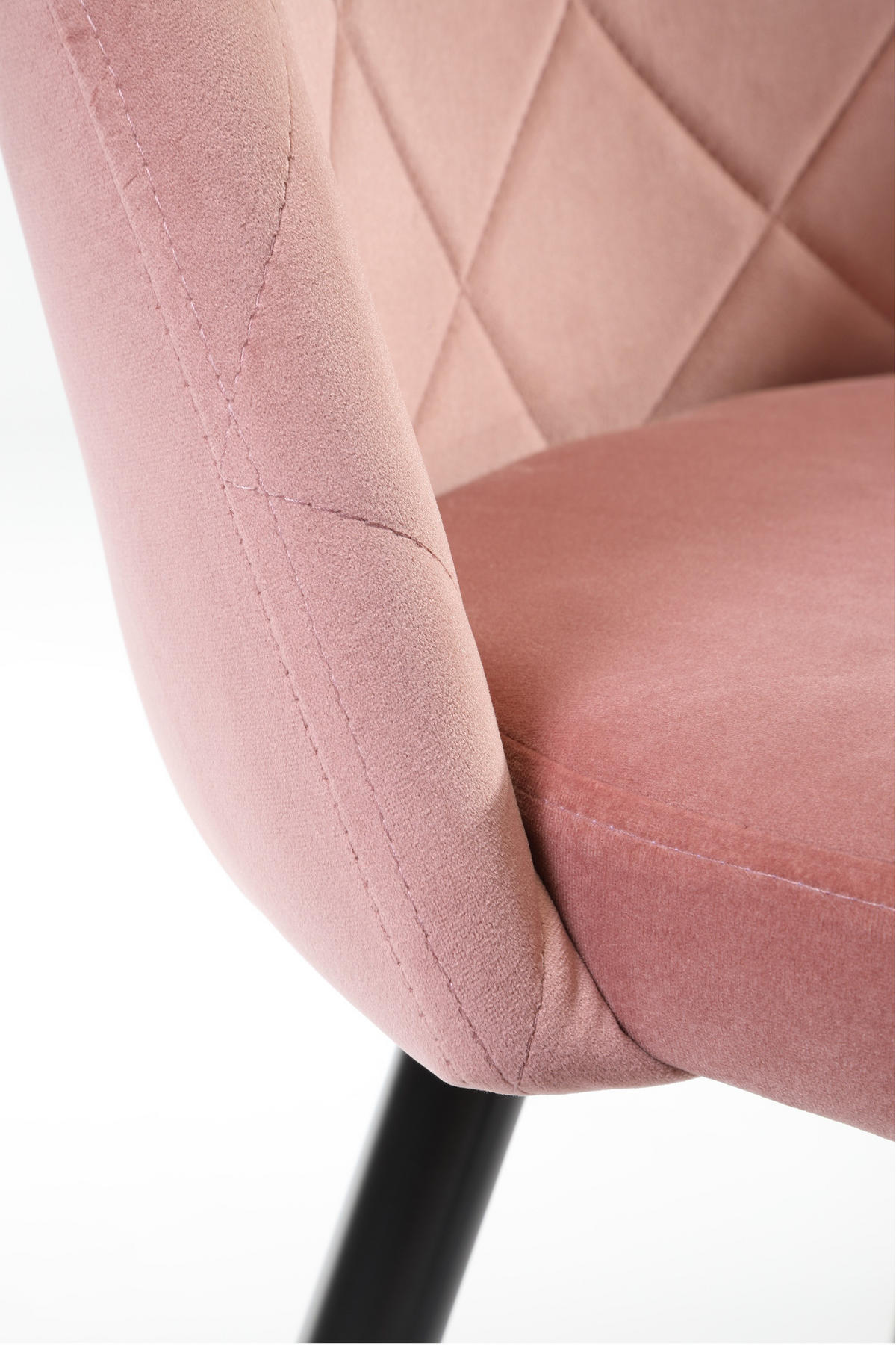 ČALÚNENÉ STOLIČKY, sada 4 ks, drevené nohy, ružová 50/77/54 - ružová, textil (54/76/57cm) - RAUMHIRSCH FURNITURE