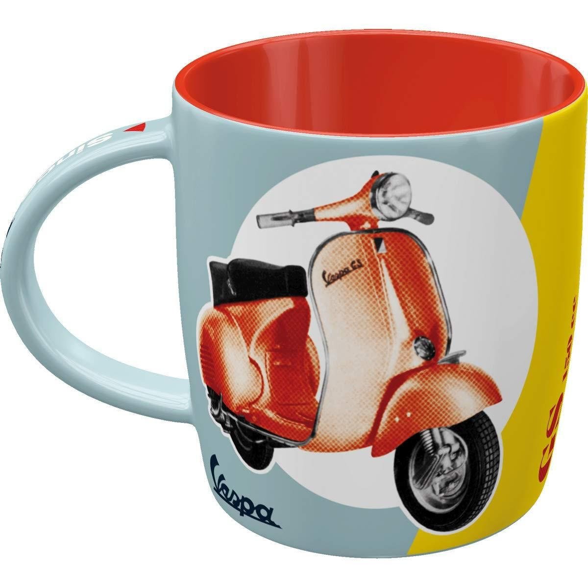 KAFFEETASSE 330 ml Vespa GS 150 Since 1955 - Multicolor, Keramik (0.33L) - Nostalgic-Art
