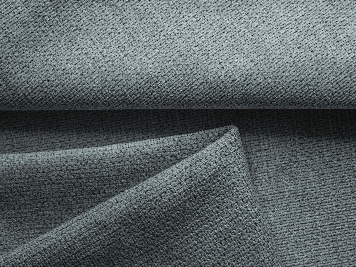 WOHNLANDSCHAFT Chenille Stoff Blau - Blau/Blaugrau, Kunststoff/Textil (333/91/160cm) - Makamii